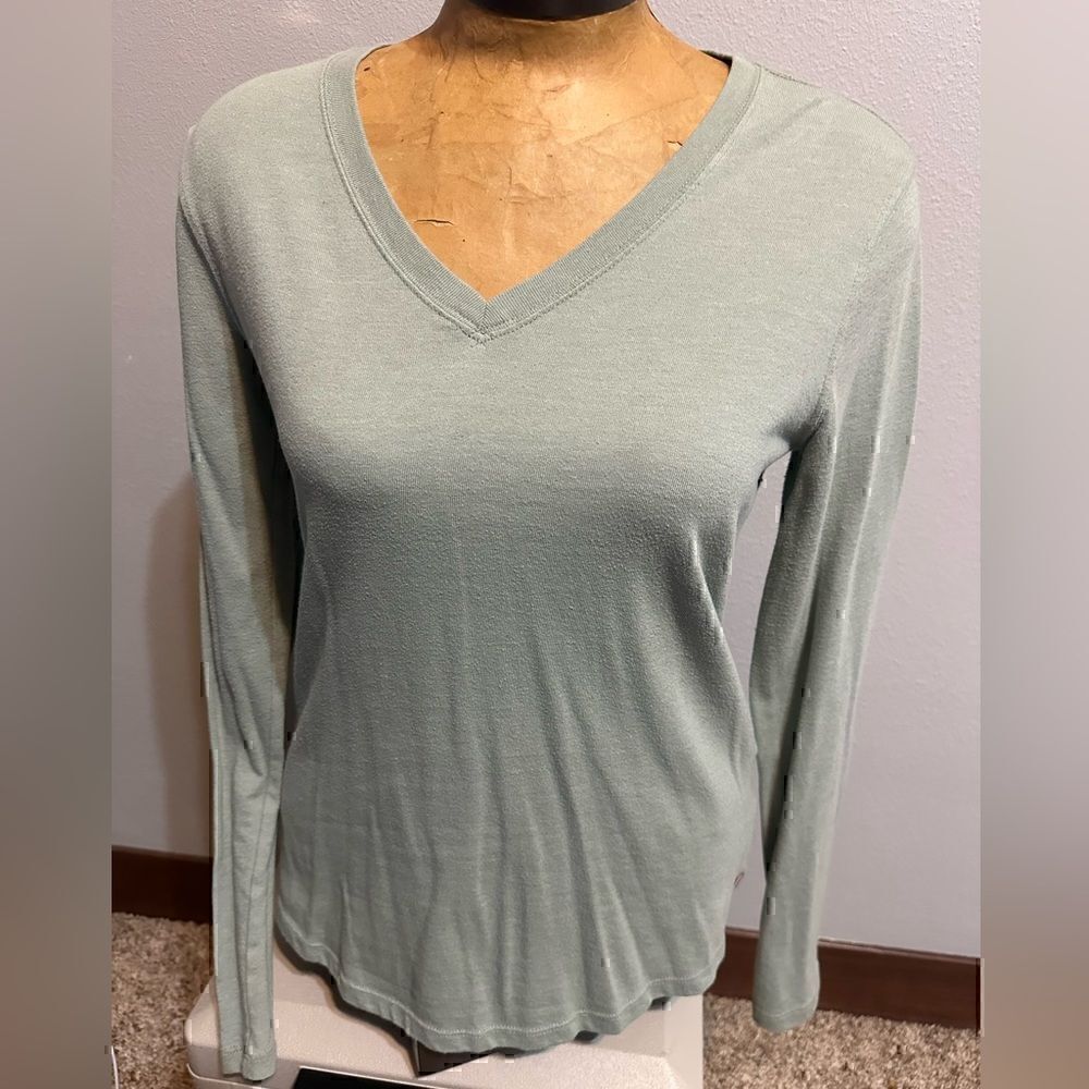 Carhartt Women’s Small Green Relaxed Fit Long Sleeve Shirt
